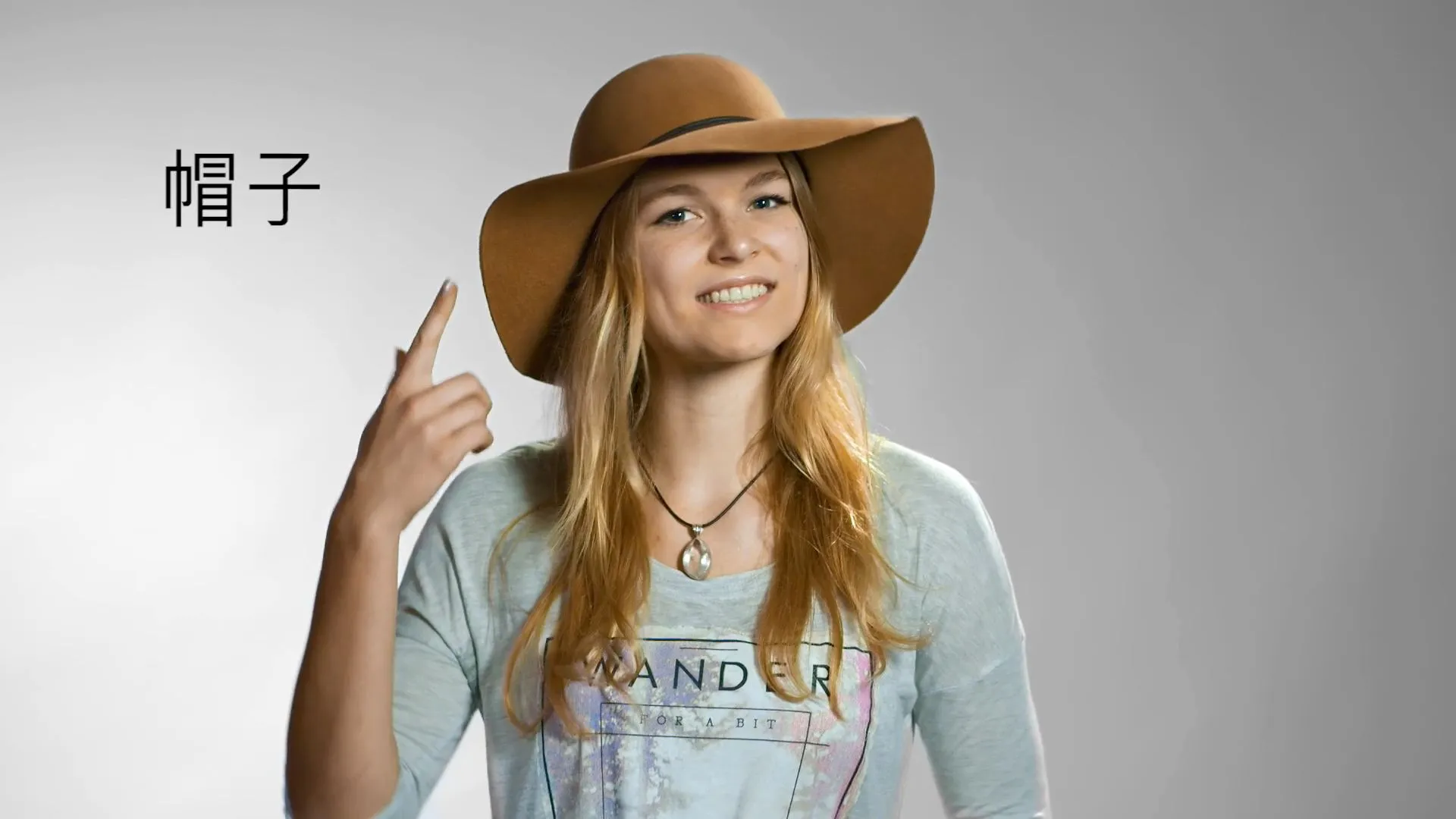 Young Woman wearing a hat