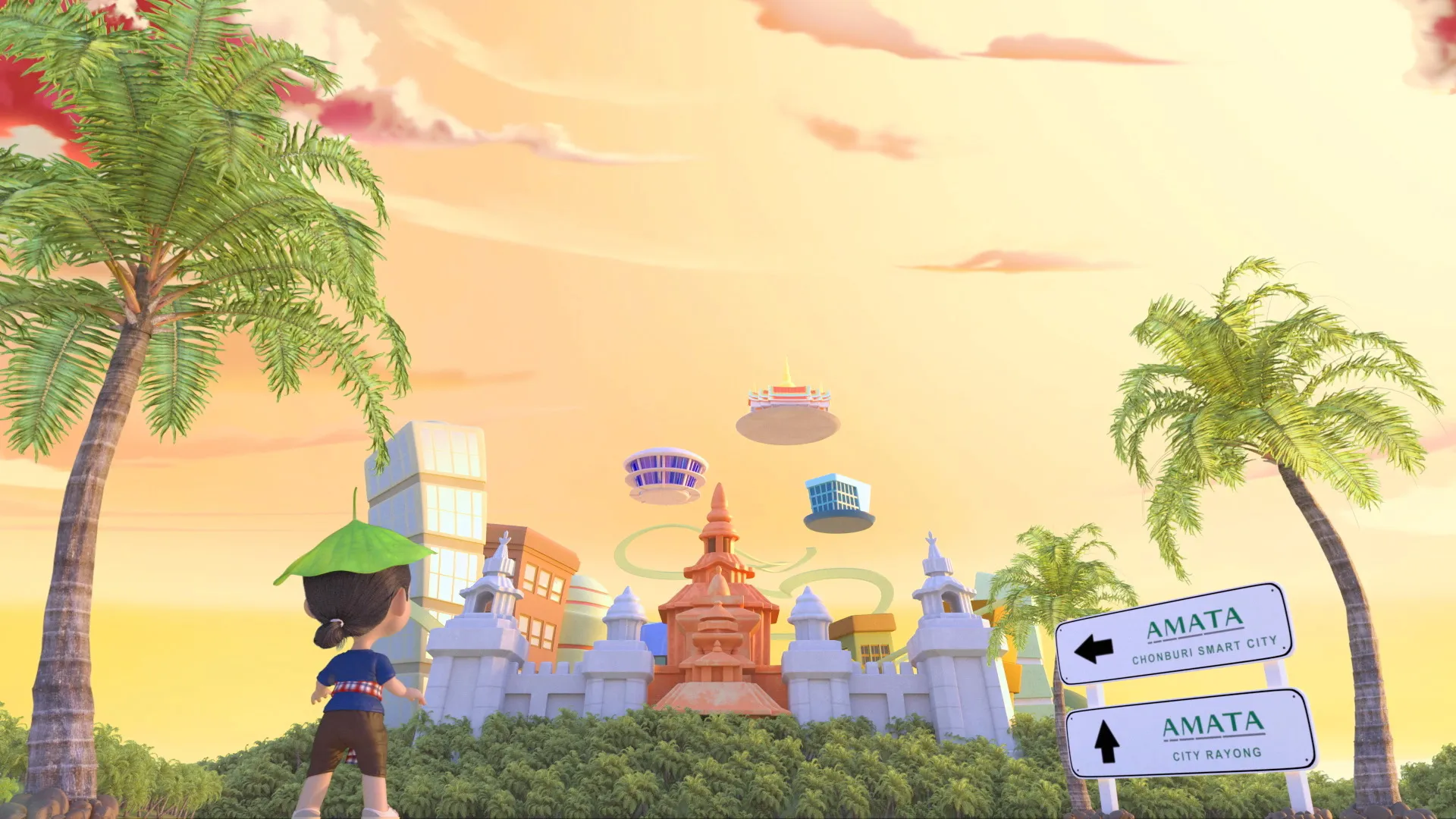 Chon buri rendered scene