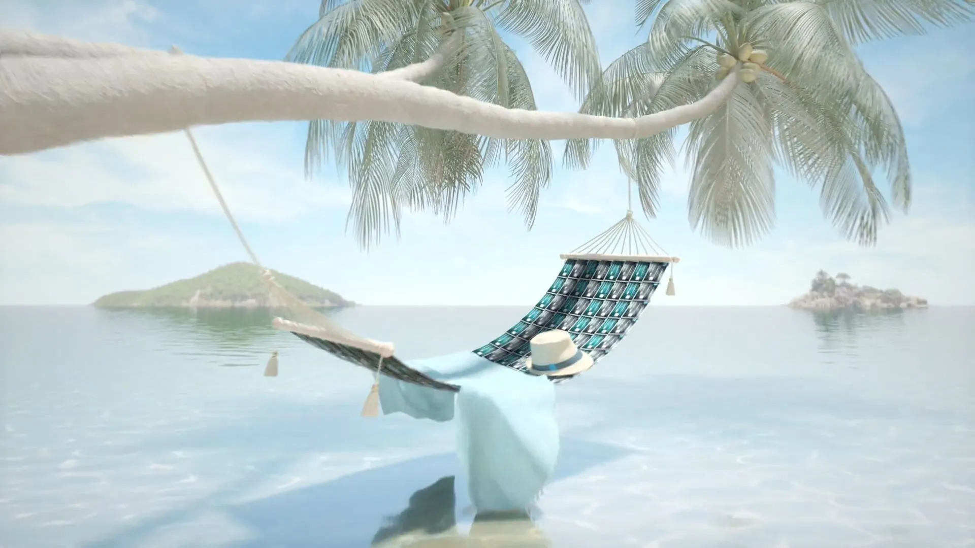 3D Animated Beach Scene