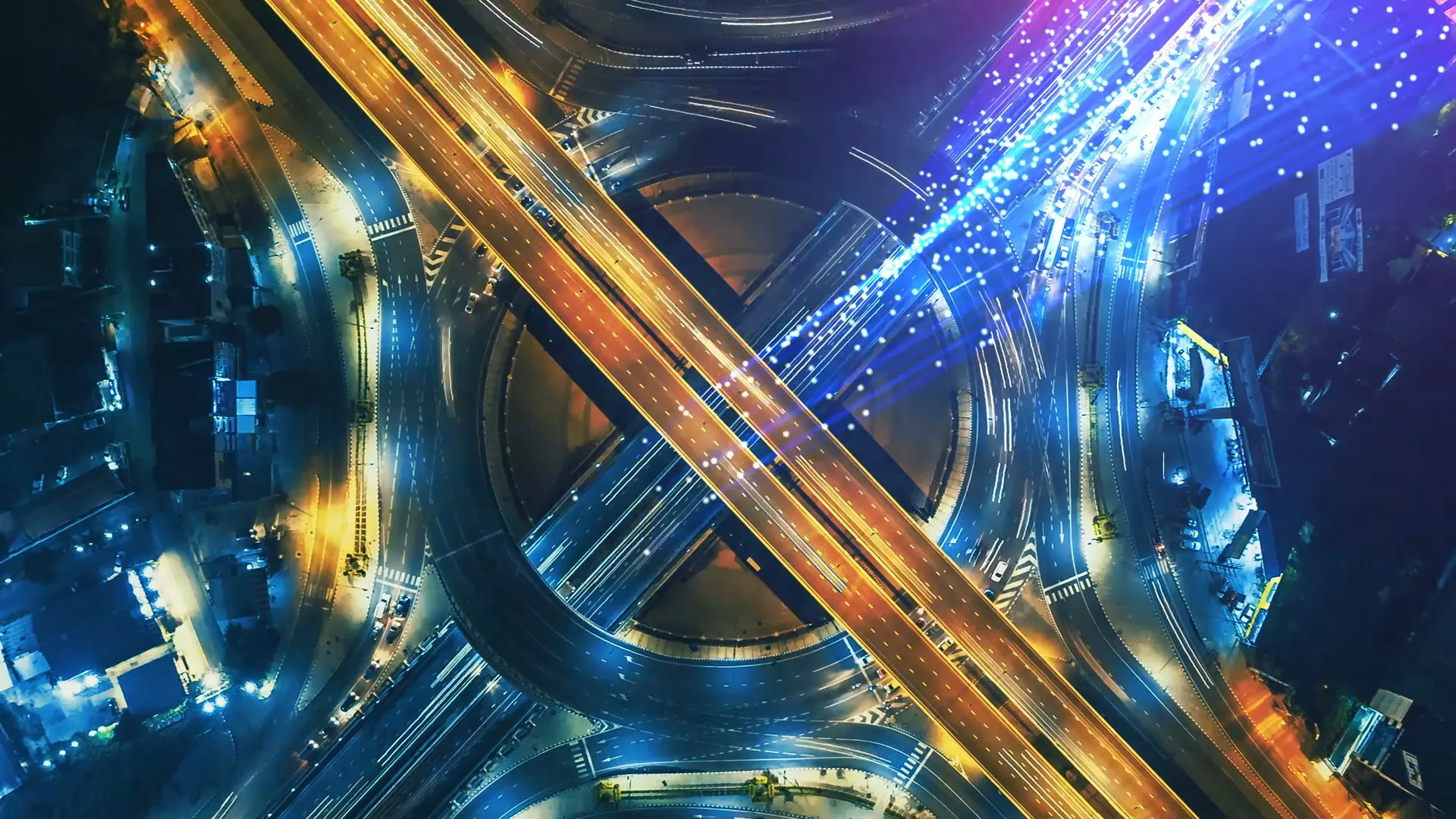 Mixed media spaghetti junction