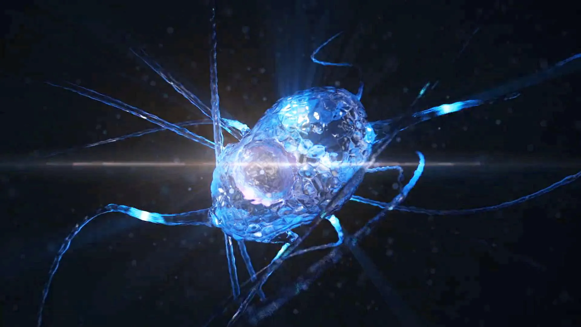 A blue CG neuron.