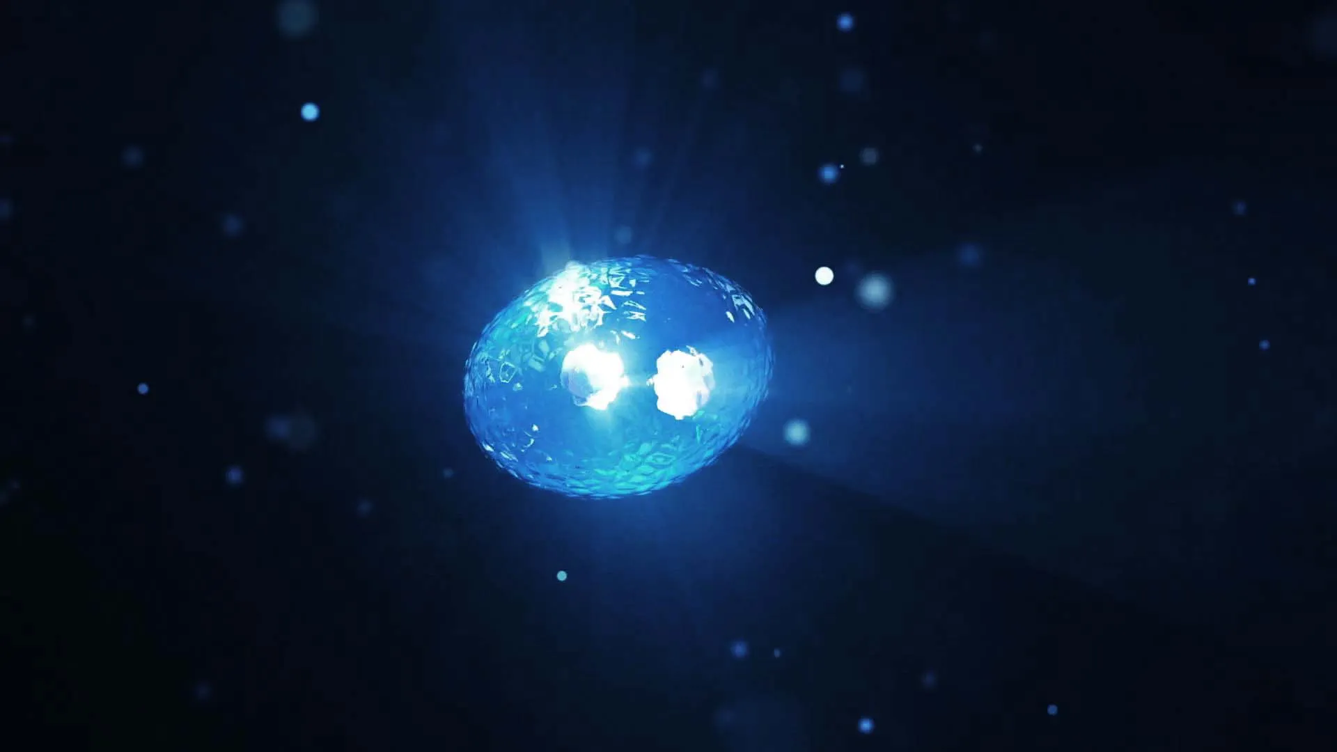 A blue CG neuron