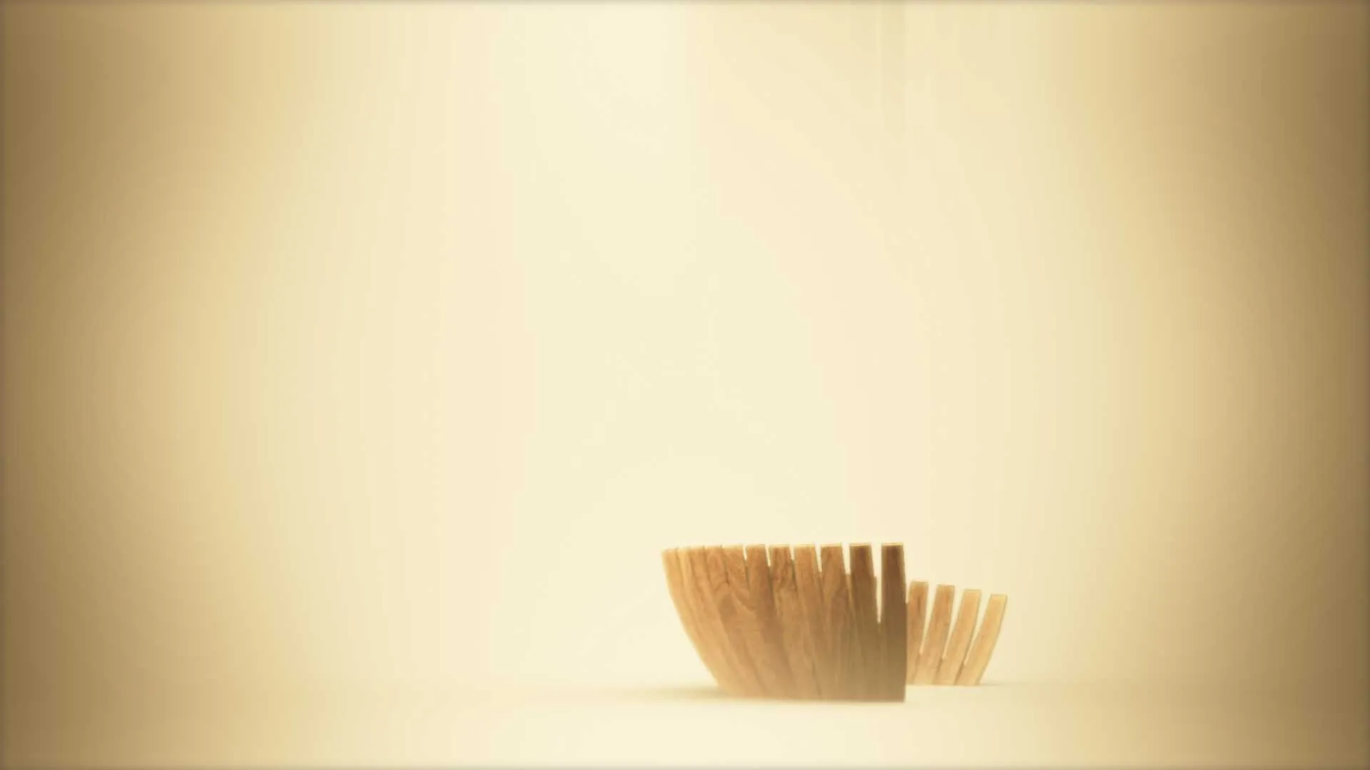 3D animation of a wooden barrel
