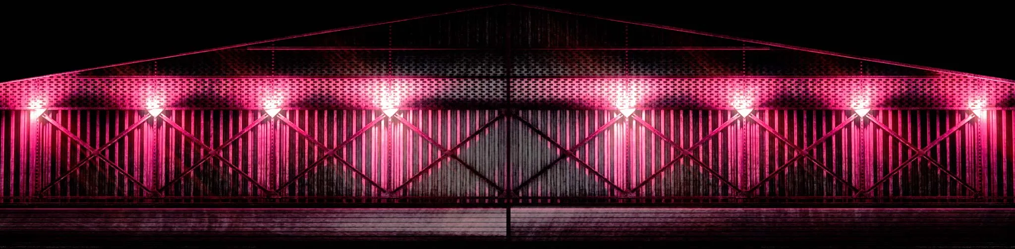 Large industrial doors, 3D graphics