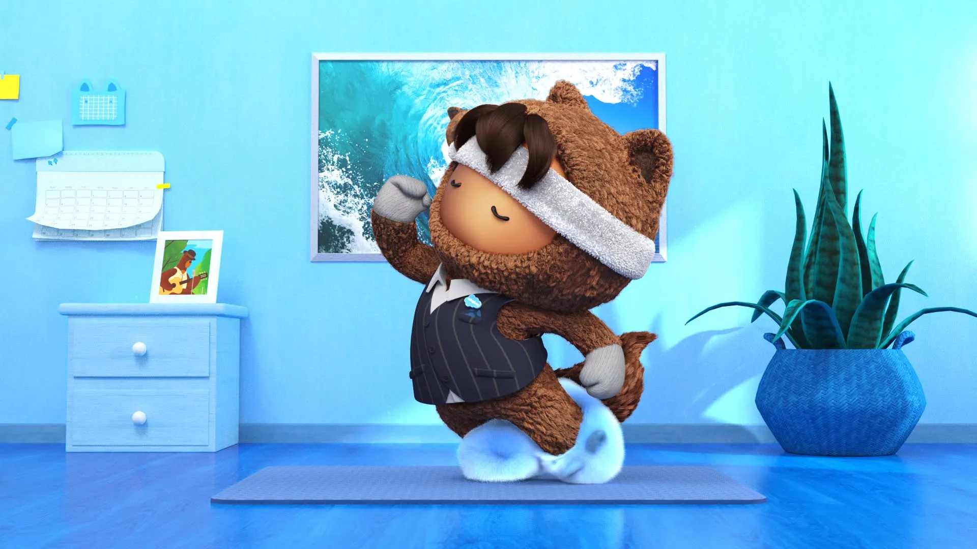 Astro in business suit