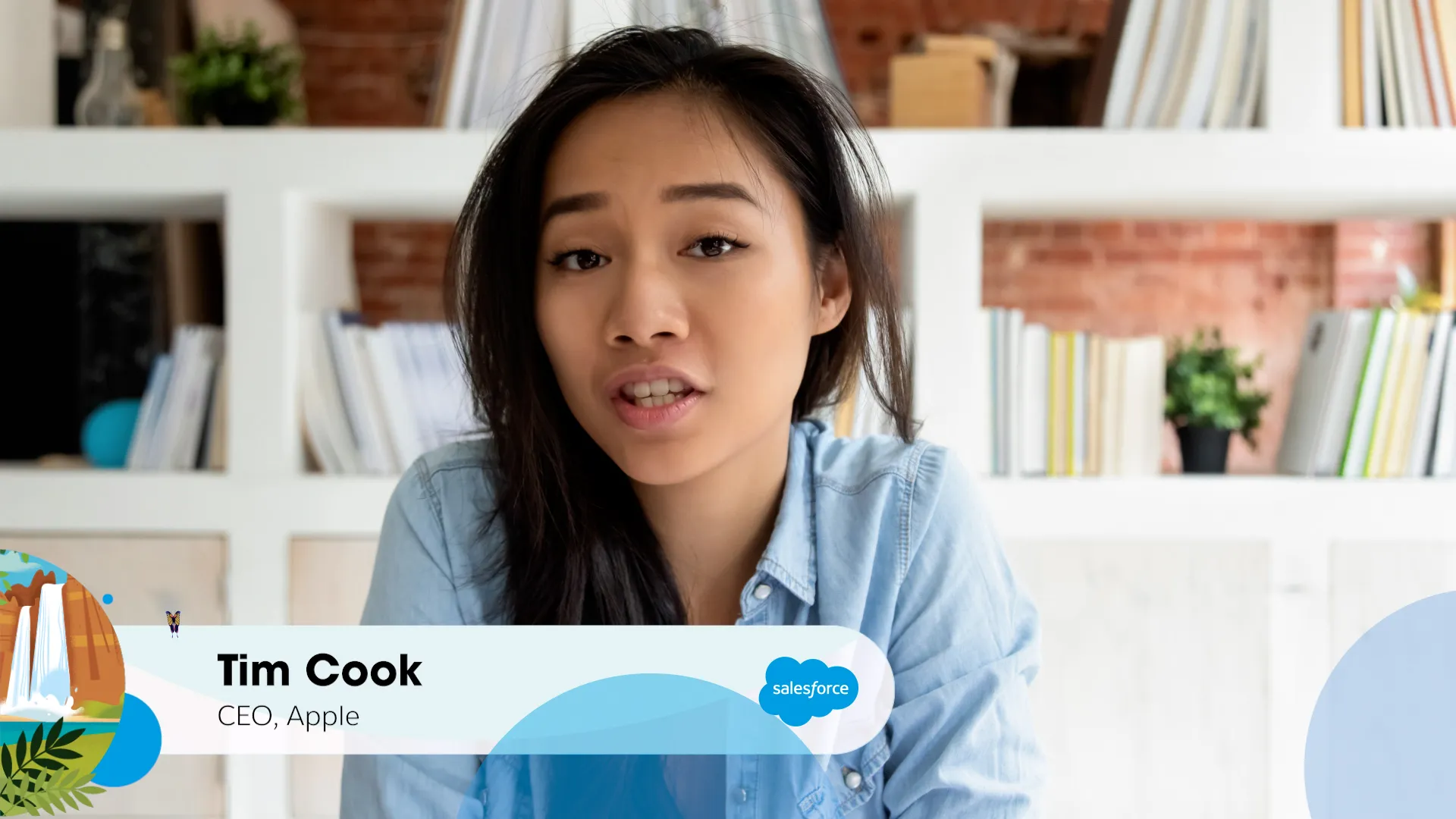 Waterfall 2D lower-third