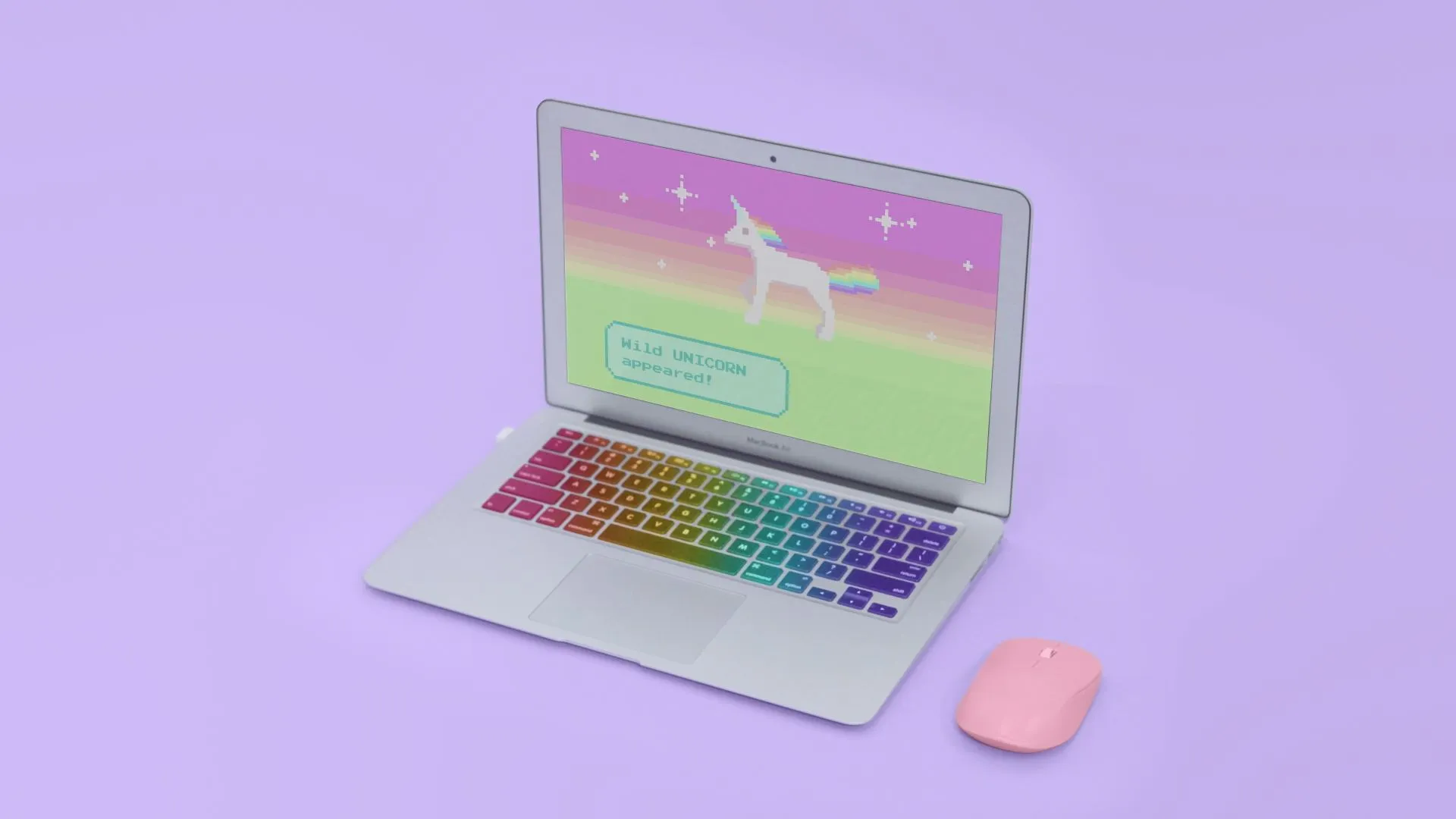 Unicorn on laptop