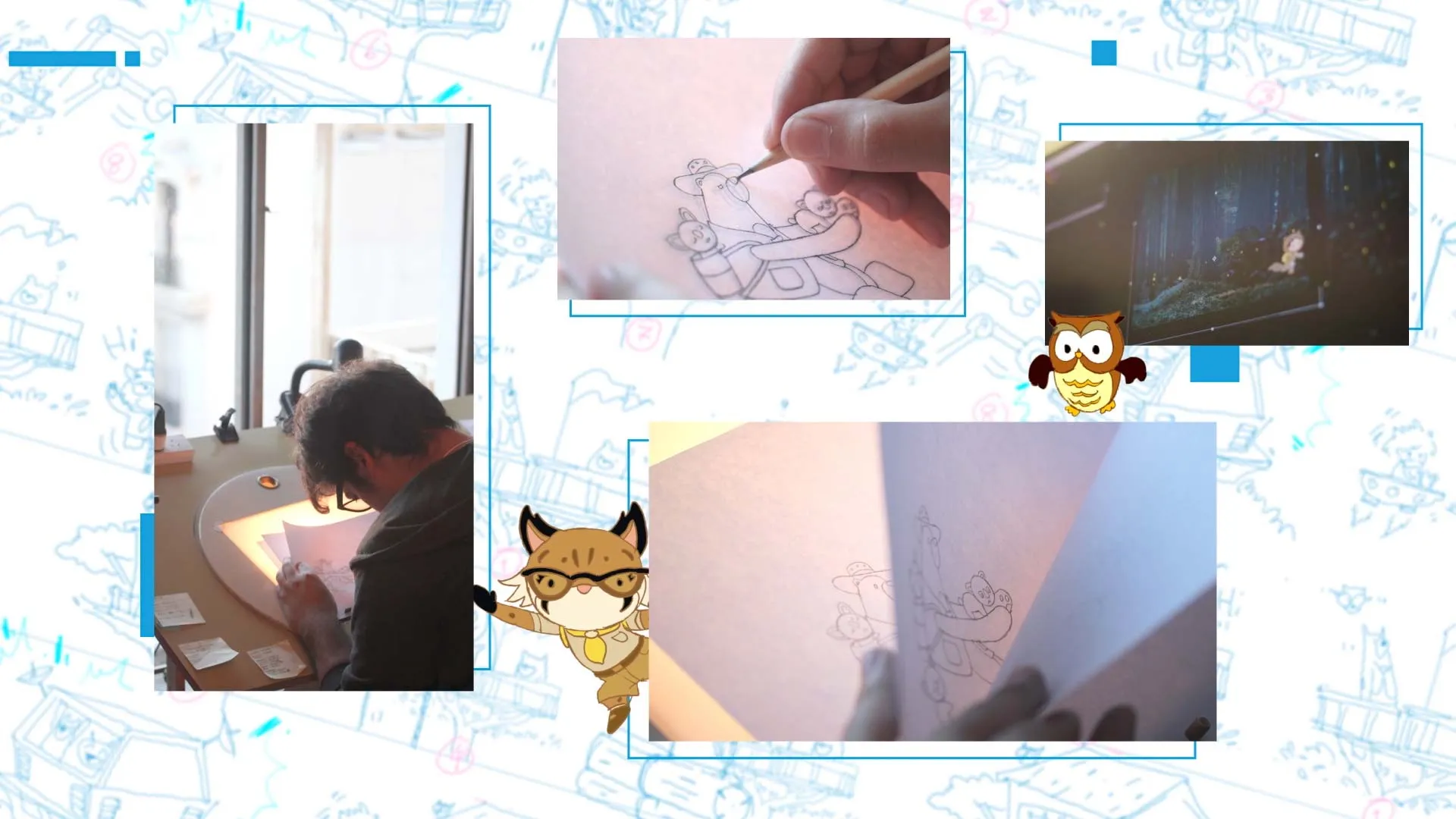 2D character animation studio