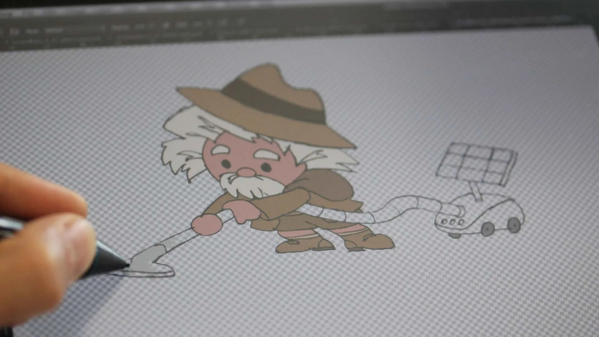 Digitally coloured animation in Photoshop
