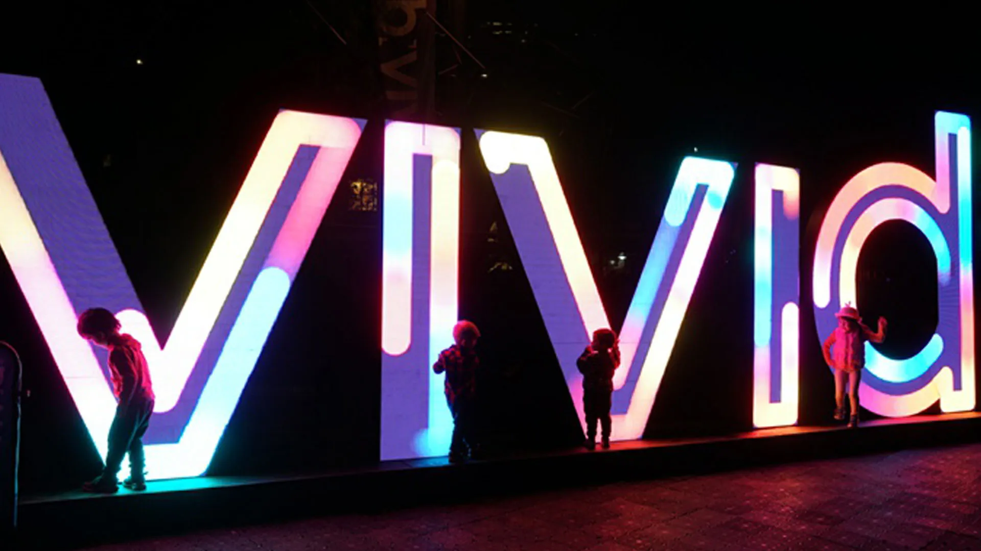 Vivid Sydney Logo at Sydney Circular Quay